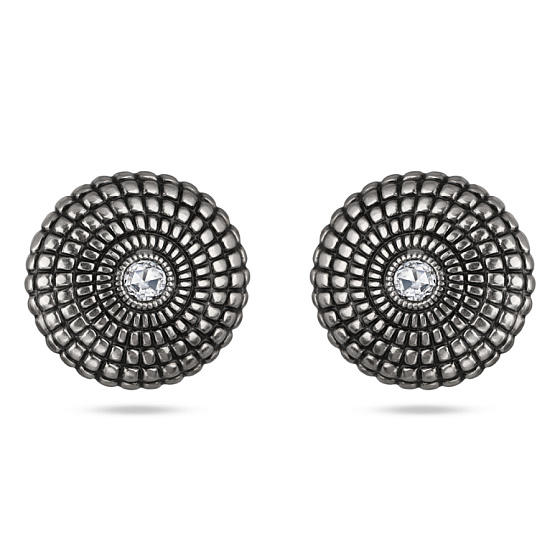 картинка Серьги Желудь (кристаллы белые, г/п: античное серебро) BS05 0023AS-001E1 Uvelina ювелирный  магазин Калина являющийся официальным дистрибьютором в России 
