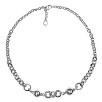 Колье (г/п: серебро 42+6 см) 256804 Испания Ciclon Spherik