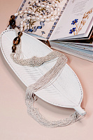 Колье Afrodite pearl (Жемчуг белый, раухтопаз, цепи маниль белые) Италия Perfetto 51 001 001 