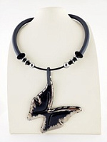 Колье Farfalle Platina Бабочка серебро Италия ENZO BENZO 