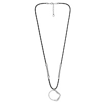 Колье 232805 (нат.кожа, г/п: серебро) Испания Ciclon Dual