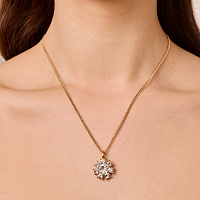 Колье DELISE (кристалл прозрачный, г/п: золото, 45+5 см) Дания DYRBERG/KERN 470151