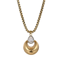 Колье (кубический цирконий, 80х4см, 4,5х3,5 см) Италия Claudio Canzian 002 05 868