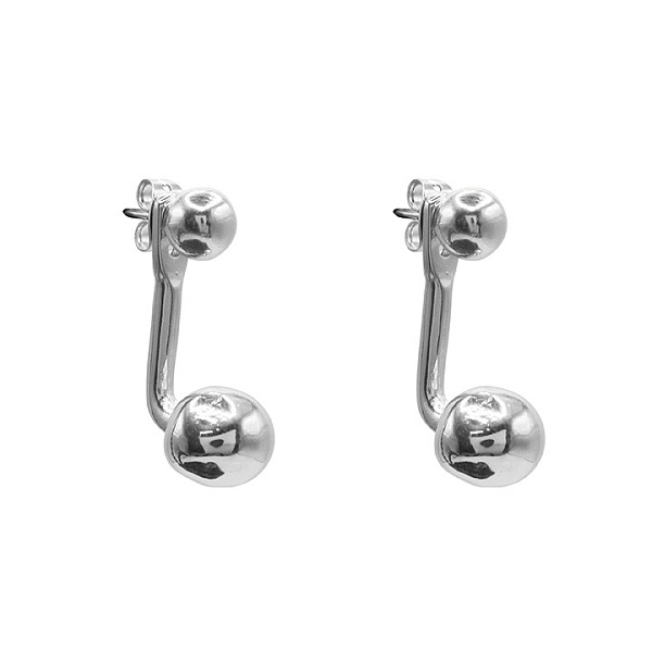 Серьги Ciclon (г/п: серебро, 2х1 см см) 256601 Испания Spherik