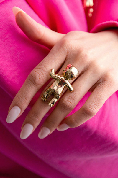 Кольцо Пупс (г/п: золото, регулируется, 4,5х3 см) Греция Kalliope 022 01 085