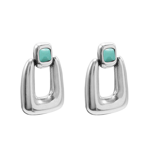 Серьги Ciclon (муранское стекло-бирюзовый,г/п: серебро) 243600-51 Kubik Испания