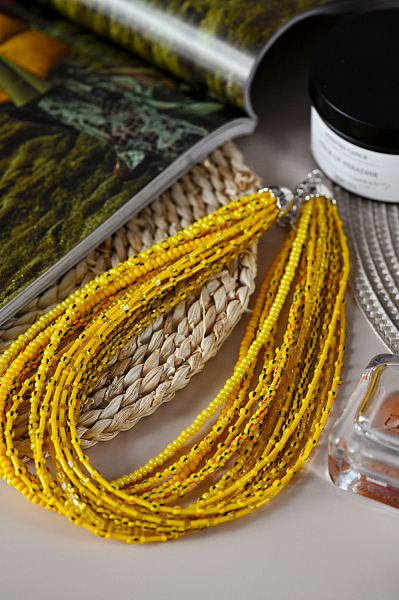 Колье Racconto (желтые, г/п: родий) Италия ENZO BENZO 