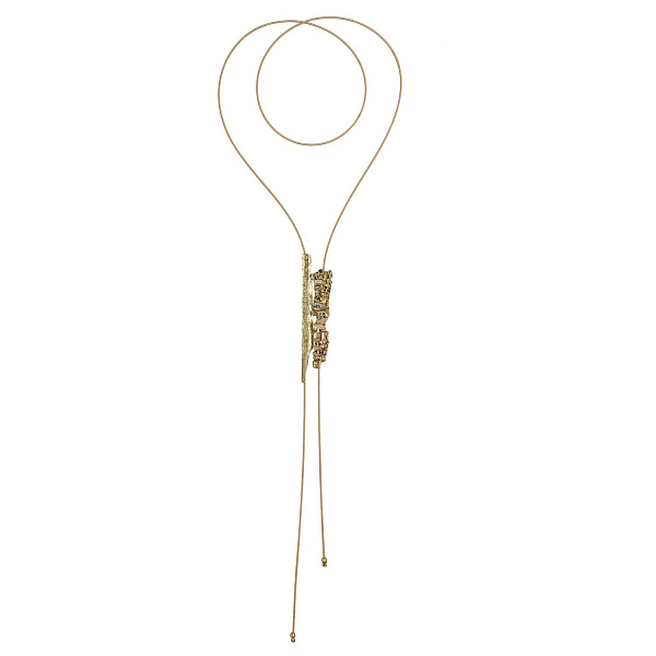 Колье (кристаллы прозрачные, г/п: золото, регулируется) Греция Kalliope 022 05 083