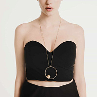 Колье Vault (г/п: золото, d 6.5 см, 82 см) Katerina Vassou KV25.2-401409G