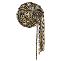 Брошь Цепи (кристалл прозрачный, 13.5х6 см, 60гр.) Италия Claudio Canzian 002 11 176