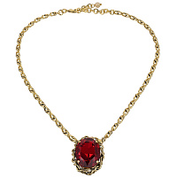 Колье (Кристалл красный, 49,5 см, 3,8х2,7 см) Италия Claudio Canzian 002 05 810