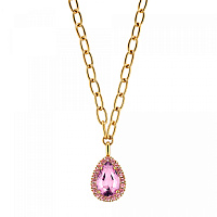 Колье METTA (кристалл розовый, г/п: золото, 50 см) Дания DYRBERG/KERN 44101
