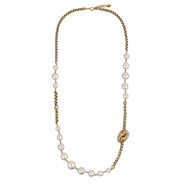 Колье (майорка 12-20 мм, кристалл прозрачный, 101 см) Италия Claudio Canzian 002 05 879