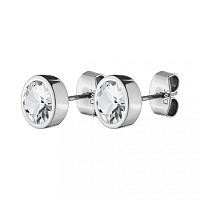 Пусеты NOBLES (кристалл прозрачный, г/п: серебро, 0,8х0,8см) Дания DYRBERG/KERN 440192