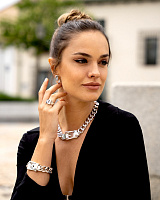 Браслет (г/п: серебро, регулируется до 20 размера, 21 см) 244100-00-2 Испания Ciclon Cyntia