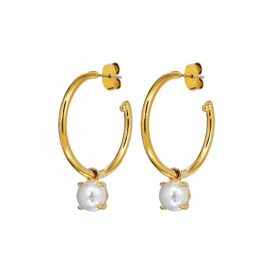 картинка Серьги DIEGA (майорка, г/п: золото, 2,8 см., 0,7 см) Дания DYRBERG/KERN 470106 ювелирный  магазин Калина являющийся официальным дистрибьютором в России 