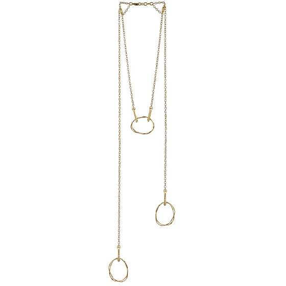 картинка Колье (г/п: золото, 50 см, боковые части 39.5 и 50 см) Греция Kalliope 022 05 038 ювелирный  магазин Калина являющийся официальным дистрибьютором в России 