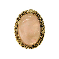 Кольцо (розовый кварц, 3,1х2,4 см) Италия Claudio Canzian 002 01 530