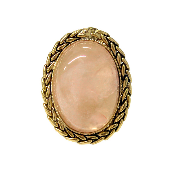 Кольцо (розовый кварц, 3,1х2,4 см) Италия Claudio Canzian 002 01 530