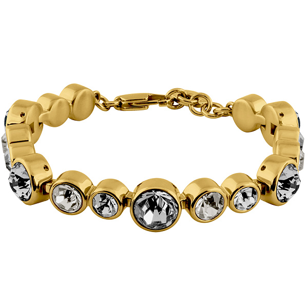 Браслет CALICE (кристалл графит, прозрачный, г/п: золото, 19 см) Дания DYRBERG/KERN 450166