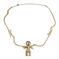 Колье Пупс (г/п: золото, 4,5х3 см, 46 см) Греция Kalliope 022 05 086
