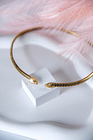 Колье Змейка (кристалл медовый) Италия  Claudio Canzian 002 05 698