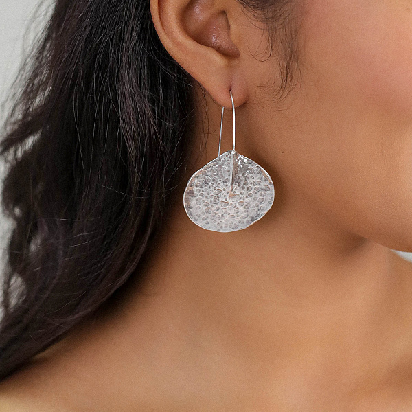 Серьги PETALES (13,4 гр, 6 см, г/п: серебро) 12СР31917 Франция Ori-Tao