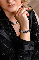 Браслет Lucent (darkblue, 1,2 см, р.18, застежка-магнит) 32162 DAR Австрия Oliwer Weber