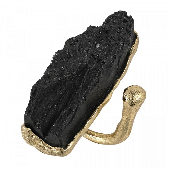 картинка Кольцо (ювелир.смола, 5х1,8 см, г/п: золото, регулируется) Греция Kalliope 022 01 084 ювелирный  магазин Калина являющийся официальным дистрибьютором в России 