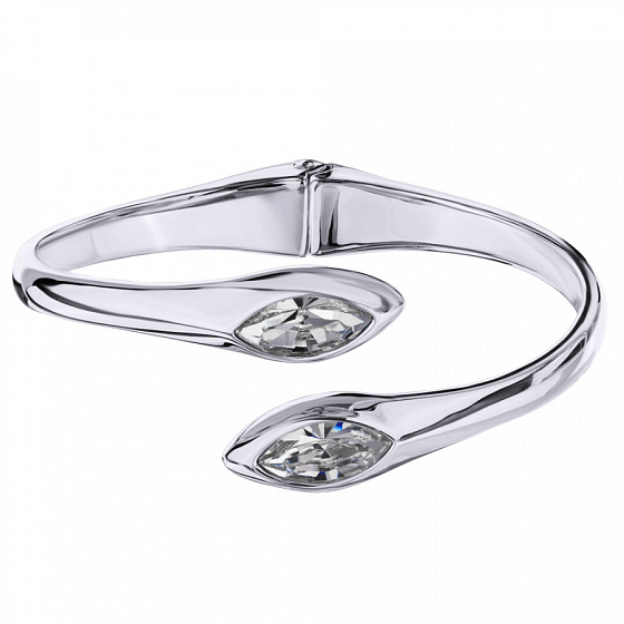 картинка Браслет Эдем (кристаллы белые, г/п: родий) Uvelina SW00 0110R-001B ювелирный  магазин Калина являющийся официальным дистрибьютором в России 