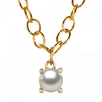 Колье RAMINA (майорка, кристалл прозрачный, г/п: золото, 45 см) Дания DYRBERG/KERN 450127