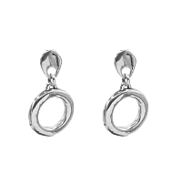 Серьги CICLÓN (б/вст., 4х2.4 см) 255605 Испания Aurea