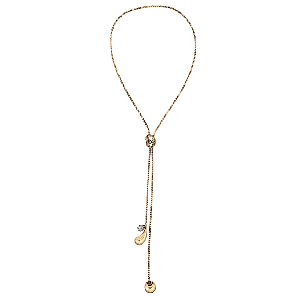 Колье (кристалл медовый, графит, 98 см) Италия Claudio Canzian 002 05 869