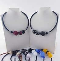 Колье Arte салатовое/серое ENZO BENZO мурано