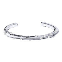 Браслет Просекко (майорка, кристаллы белые, г/п: родий) Uvelina BS05 0530R-001B-M