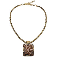 Колье (кристалл цвета аметист, 43+6 см, 3,8х3 см) Италия Claudio Canzian 002 05 661