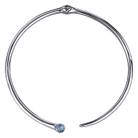 Колье Комета (Кристаллы байкальский лед, 8 мм, г/п: родий) Uvelina SW00 0026R-166N