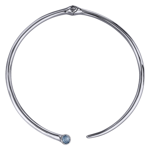 Колье Комета (Кристаллы байкальский лед, 8 мм, г/п: родий) Uvelina SW00 0026R-166N