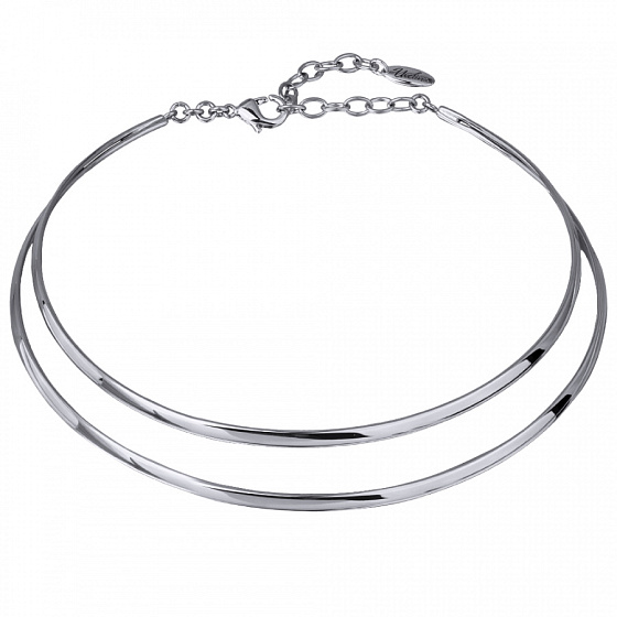 картинка Колье Геометрия (г/п: родий) BS05 0036R-00N ювелирный  магазин Калина являющийся официальным дистрибьютором в России 