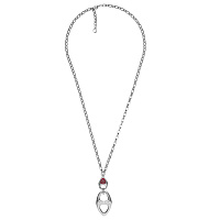 Колье Ciclon 251811-03 (кристалл красный, г/п:серебро, 85 см, кулон 9,5х3,4 см) Испания Amarre 