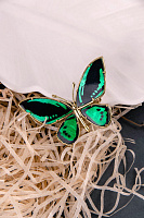 Брошь Mariposa ( перламутр,г/п: золото) 10-23909 Франция Nature Bijjoux 