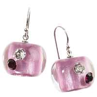 Серьги Bliss luxx series (с кристаллами, фуксия, 2,5 см) Голландия ZSISKA