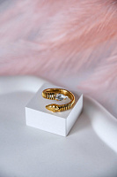 Кольцо Змейка (кристалл прозрачный) Италия  Claudio Canzian 002 01 482