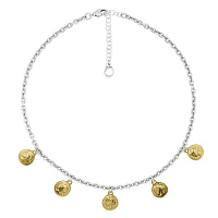 Колье Ciclon 240812 (г/п:серебро,золото) Испания SOPHIE France 