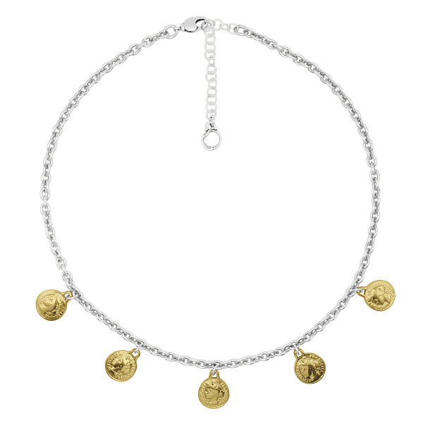 Колье Ciclon 240812 (г/п:серебро,золото) Испания SOPHIE France 