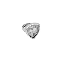 Кольцо Ciclon 251502-66-9 (кристалл прозрачный,г/п: серебро, от 16.5 регулируется) Испания Amarre