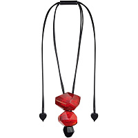 Колье Empress красный, дл.регулируется Голландия ZSISKA