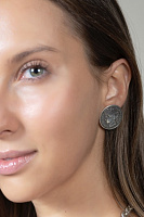 Серьги Ciclon 245600 (г/п:серебро, 2,6х2,6 см) BLANCHE Испания France