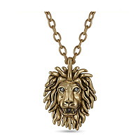 Колье Лев (кристаллы SV, г/п: античное золото, 80 см, 5х7 см) AN00 0012GP-00P Uvelina