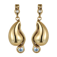 Серьги (кристалл мультиколор, прозрачный, 4.7х1.7 см, 12 гр.) Италия Claudio Canzian 002 02 900